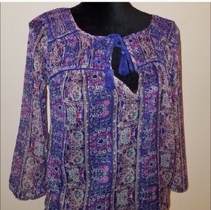 American Eagle outfitters boho blouse size xs